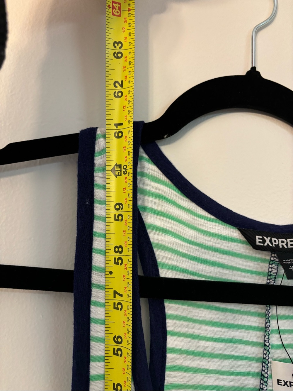 Express Striped Racerback Maxi Dress - Picture 7 of 8